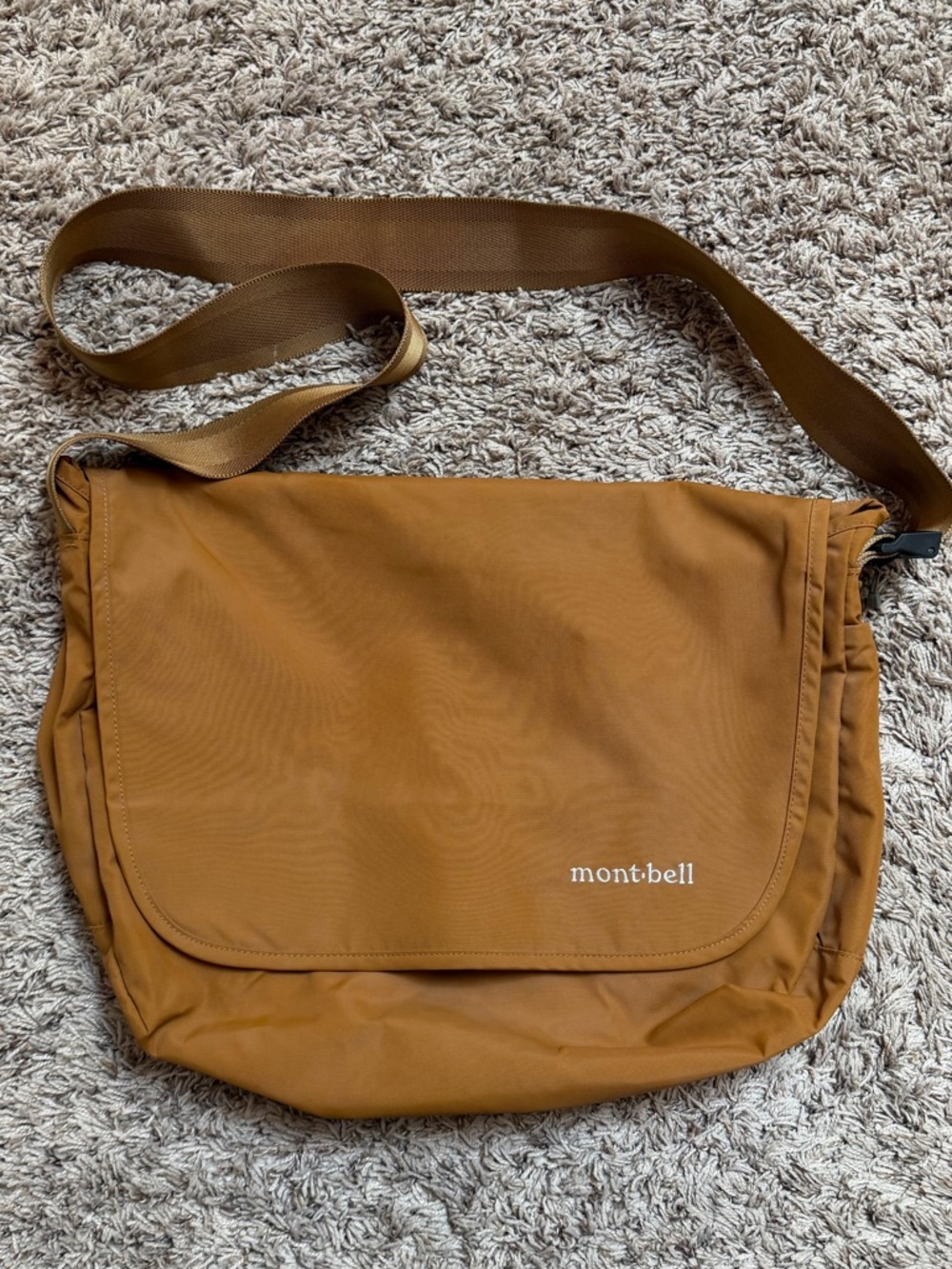 Montbell Bernina Flap Should Bag Khaki Gold Color